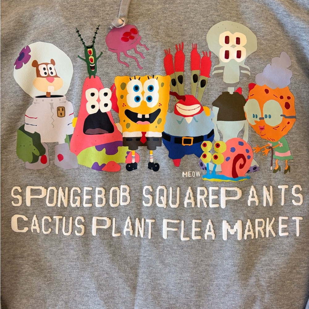 Cactus Plant Flea Market SpongeBob Graphic Hoodie